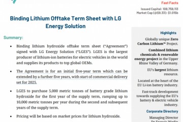 锂资源争夺战升温LG新能源与澳洲锂矿商签5年锂供应协议